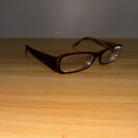 Burberry B 2043 3075 Rectangular Burgundy Lucite Frames Only Brown - Picture 1 of 4